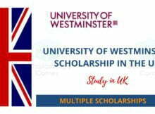 Vice-Chancellor's Scholarships 2022 at University of Westminster in UK
