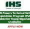 2022 IHS Towers Technical Skills Acquisition Program (TSAP) for Nigerian graduates