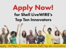 2022 Shell LiveWIRE Top Ten Innovators Global Competition for Innovators