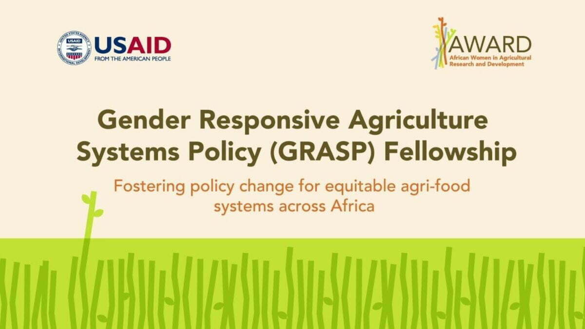 Gender Responsive Agriculture Systems Policy (GRASP) Fellowship 2022 for Ghana, Kenya, Rwanda, and Uganda