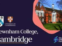 Laing Developing Countries Scholarships 2022 at Newnham College in UK
