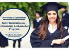 Sport International Scholarship Ambassador Program 2022 at University of Queensland in Australia