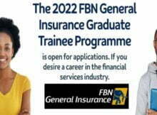 The FBN General Insurance Graduate Trainee Programme 2022