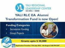 YALI Regional Leadership Center East Africa Transformation Fund Grants