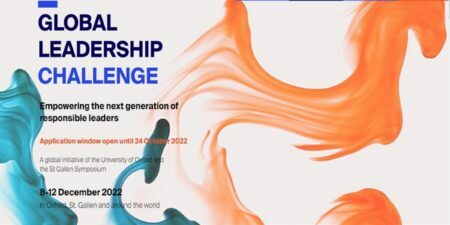 2022 St Gallen Symposium Global Leadership Challenge for emerging young Leaders