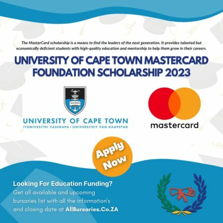 2023 University of Cape Town MasterCard Foundation Scholars Program for study in South Africa