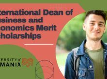 International Dean of Business and Economics Merit Scholarships 2022 at University of Tasmania in Australia