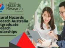 Natural Hazards Research Australia Postgraduate Research Scholarships 2022 for International Students