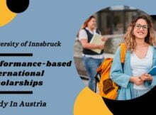Performance-based International Scholarships 2022 at University of Innsbruck in Austria