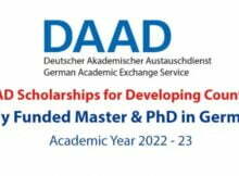 DAAD/MIPLC International Masters Scholarships 2022 for Developing Countries in Germany