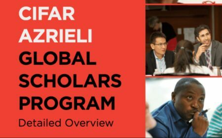 2023 CIFAR Azrieli Global Scholars Programme for International Researchers