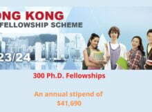 2023/2024 Hong Kong PhD Fellowship Scheme for study in Hong Kong