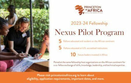 2023/2024 Princeton in Africa Nexus Fellowship Program for African Professionals