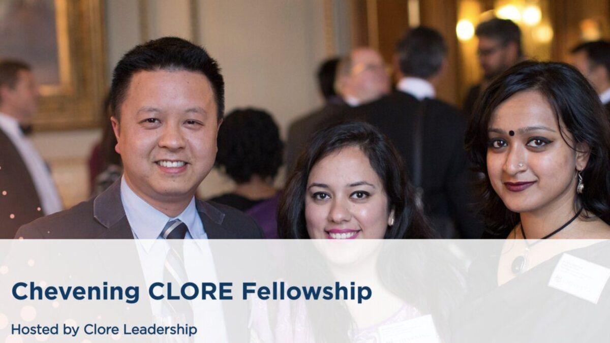 The Chevening Clore Leadership Fellowship 2023/2024 for mid-career professionals
