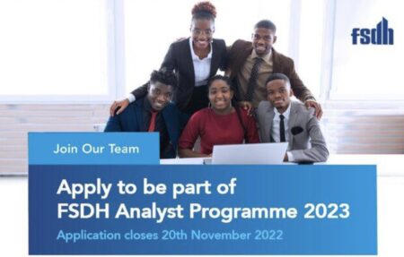 2023 FSDH Graduate Analyst Programme for Nigerian Graduates