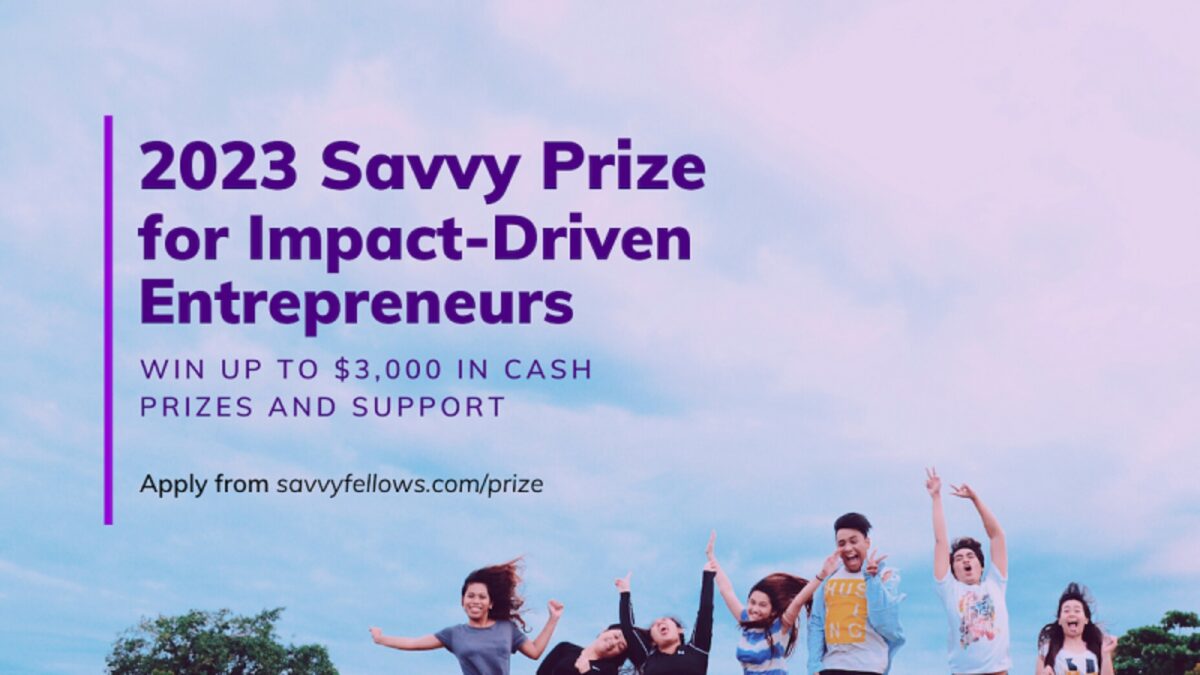 2023 Savvy Prize for Impact-Driven Entrepreneurs