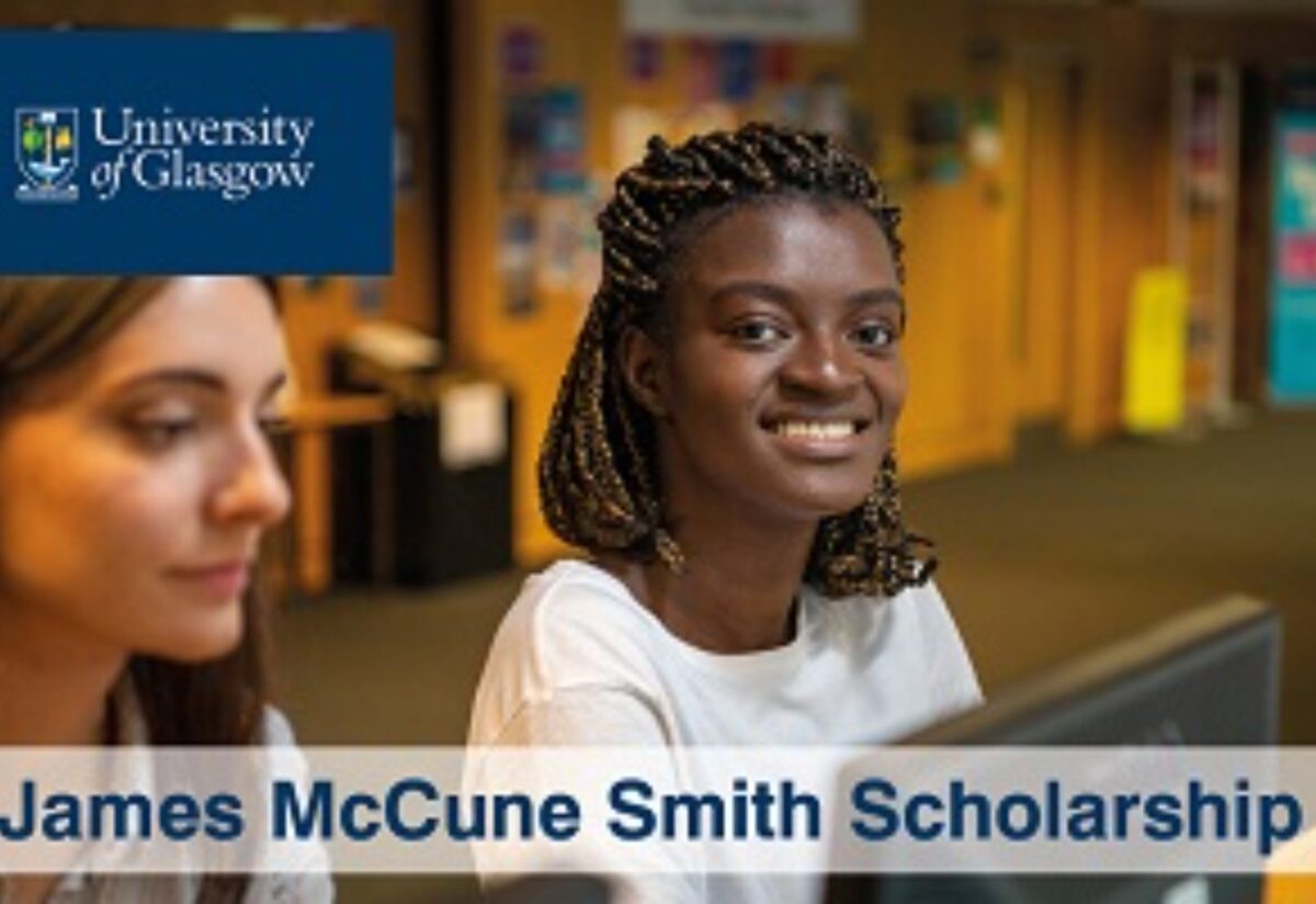 Application for the University of Glasgow 2023 James McCune Smith Scholarships