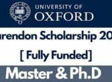 Clarendon Fund Scholarships 2023 for International Students at University of Oxford in UK