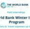 2022/2023 World Bank Group Winter Internship Program for Professionals