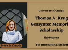 2023 Thomas A. Krug Geosyntec Memorial Scholarship at University of Guelph