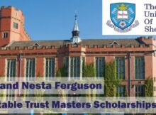 2023 Allan & Nesta Ferguson Scholarships at University of Sheffield