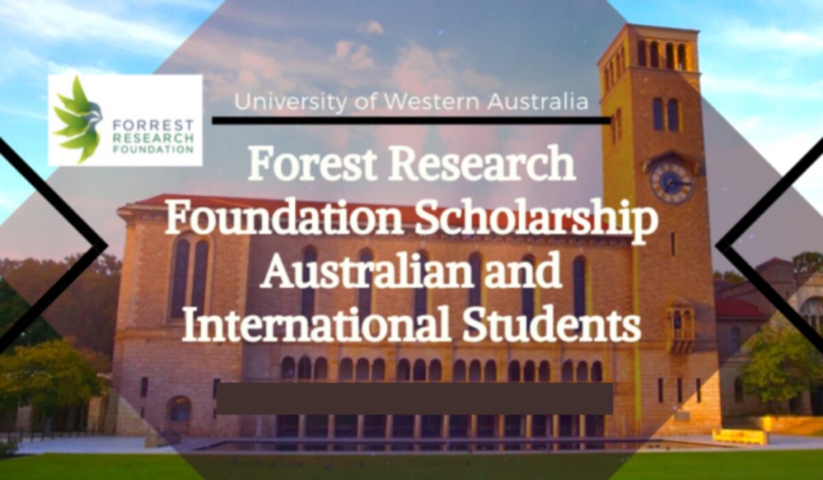 Forrest Research Foundation Scholarships 2023 at University of Western Australia