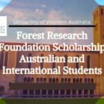 Forrest Research Foundation Scholarships 2023 at University of Western Australia