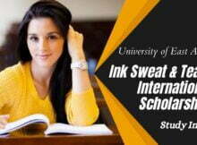 Ink Sweat & Tears International Scholarships 2023 at University of East Anglia