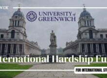 2023 International Scholarship at University of Greenwich in UK