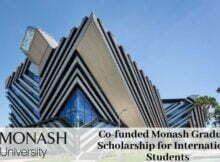 Co-funded Monash Graduate Scholarship 2023 at Monash University