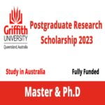 International Postgraduate Research Scholarship 2023 at Griffith University in Australia
