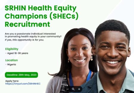 SRHIN Health Equity Champions (SHEC) Program 2023 for Nigerian Residents 