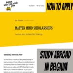 Flemish Government Master Mind Scholarships 2023