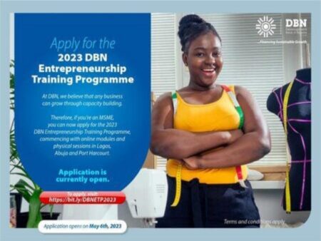 2023 DBN Entrepreneurship Training Programme (DBNETP) for Nigerian Youths