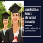 Angus Nicholson Honours Scholarship 2023 at Australian National University