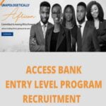 Access Bank Entry Level Training Program 2023