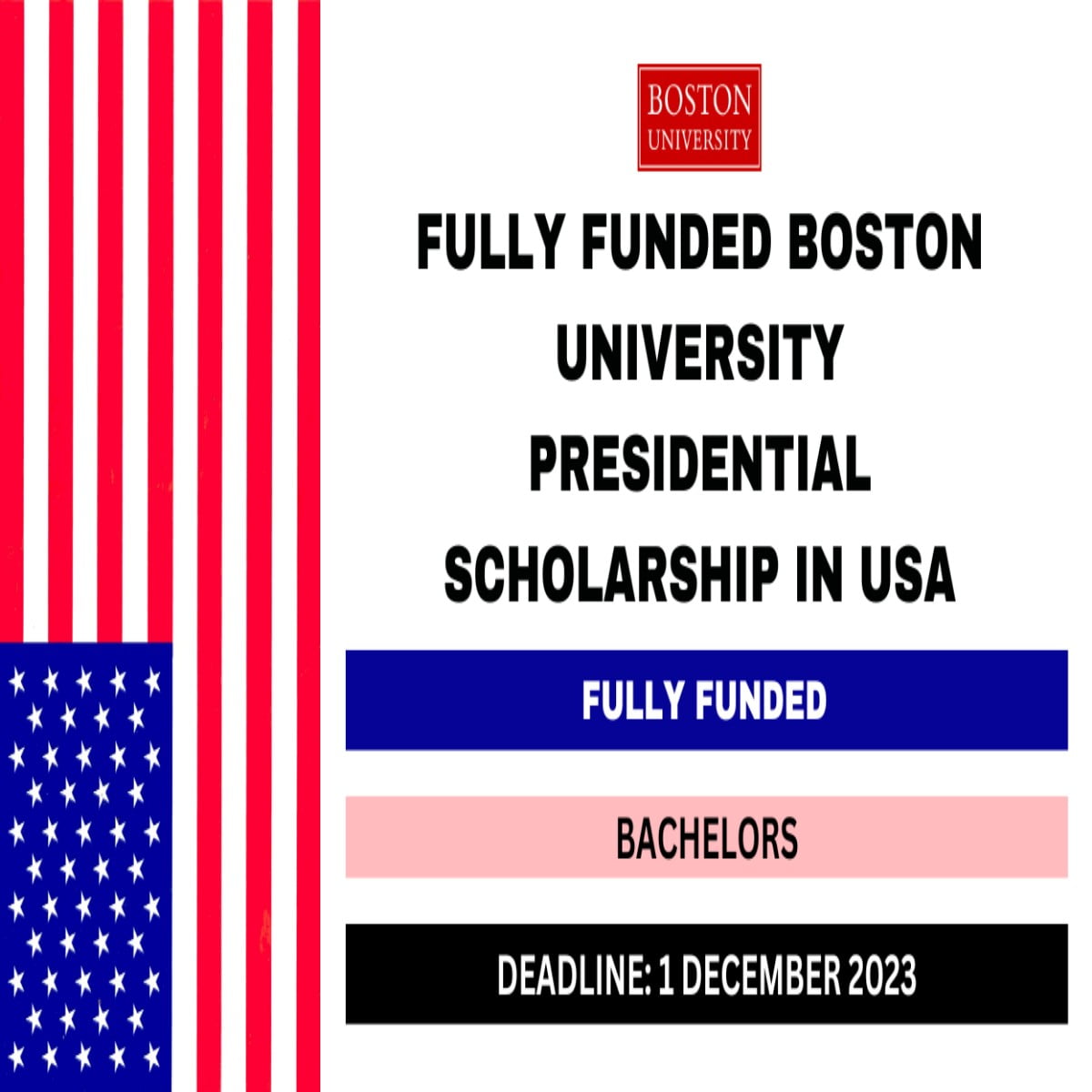 Presidential Scholarship 2023 at Boston University
