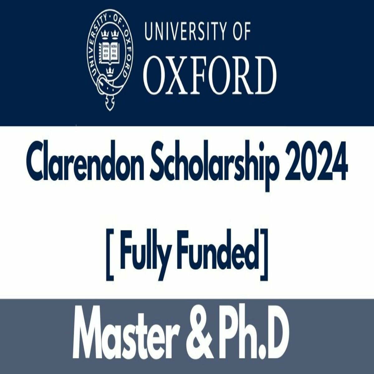 Clarendon Scholarships 2024/2025 at University of Oxford