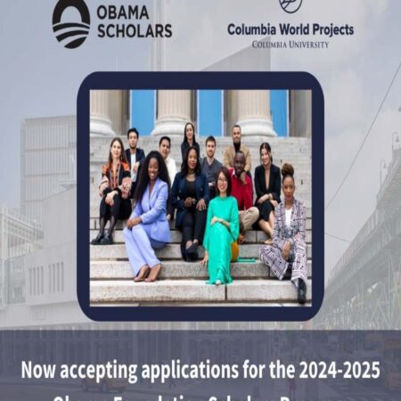 Obama Foundation Scholars Program at Columbia University 2024-2025