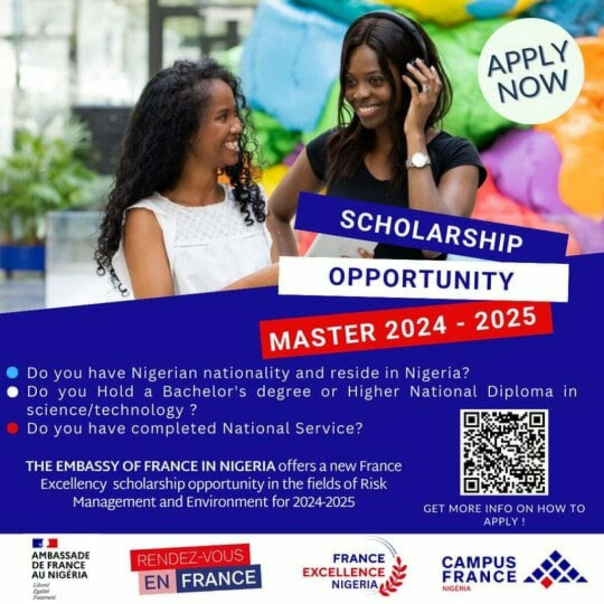 Embassy of France Scholarships for Nigerians 2024-25