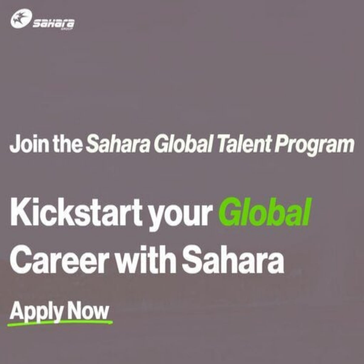 Sahara Global Talent Program for Young Graduates 2024