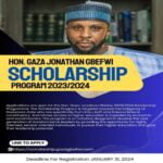 Hon. Gaza Jonathan Gbefwi Scholarship 2024 Program for Nigerian Students