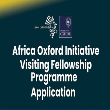 AfOx Visiting Fellowship Program 2024 for African Students