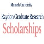 Raydon Graduate Research Scholarships 2024 at Monash University