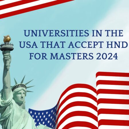 Universities in the USA that accept HND for Masters 2024 