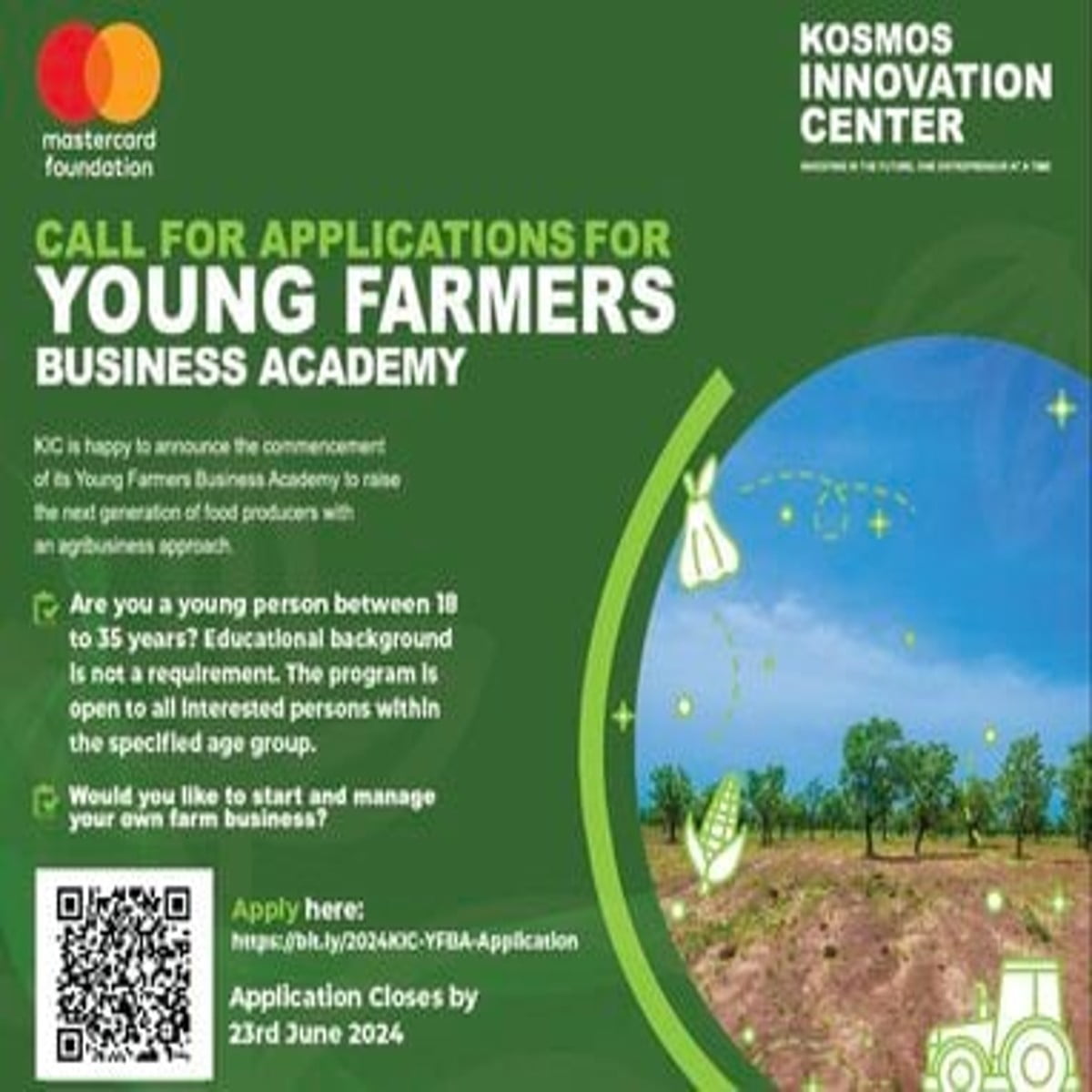 KIC Young Farmer Business Academy (YFBA) 2024 Program