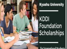 KDDI Foundation Scholarship for International Students 2024 at Kyushu University