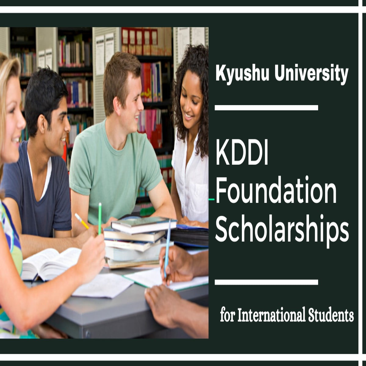 KDDI Foundation Scholarship for International Students 2024 at Kyushu University