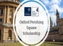 Oxford Pershing Square Graduate 2025 Scholarships