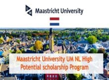 NL-High Potential scholarship 2025/2026 at Maastricht University